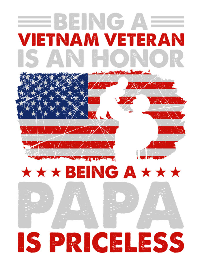 Vietnam Veteran Funny Gift Being A Papa Is Priceless Meaningful Gift Ladies Essential Flowy Tank