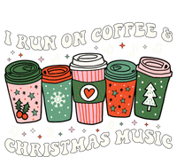 I Run On Coffee And Christmas Music Eggnog Latte Hot Cocoa Gift Short Acrylic Beanie