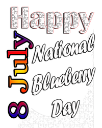 July 8th National Blueberry Day T Fun Idea Gift T-Shirt