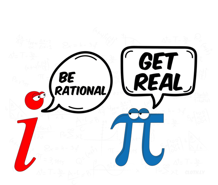 Maths Funny Pi Be Rational Get Real Mathematics Gift Tall Long Sleeve T-Shirt