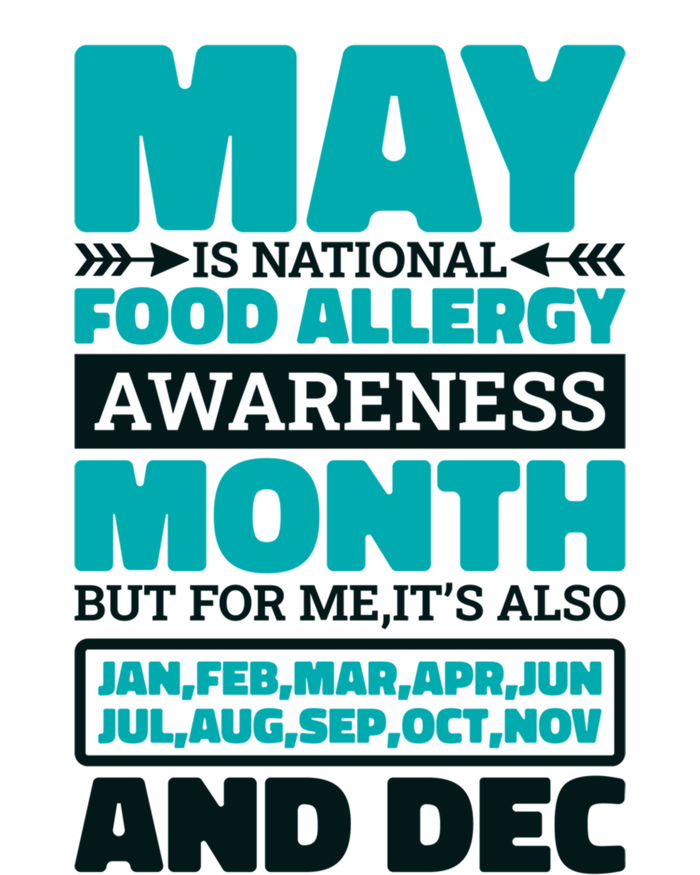 May Is National Food Allergy Awareness Month Food Allergies Gift T-Shirt