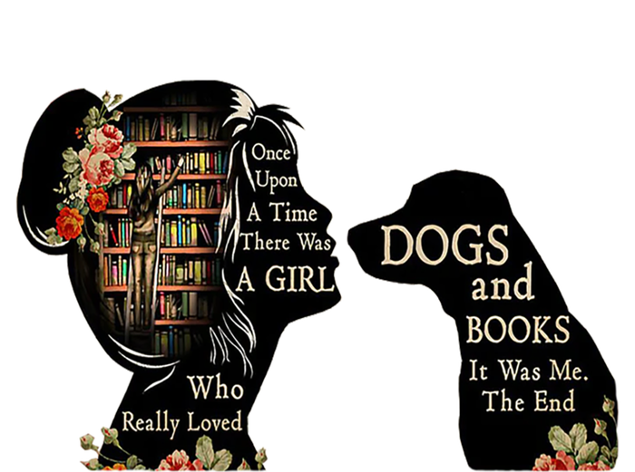 Just A Who Loves Books And Dogs Gift Women's T-Shirt