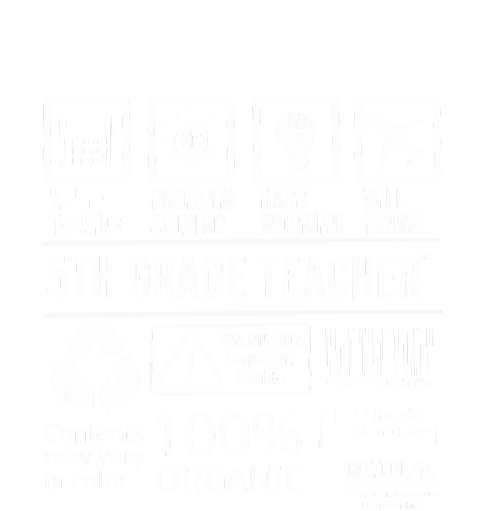 5th Grade Teacher MultiTasking Certified Job Gift Fifth Grade Women's Crop Top Tee