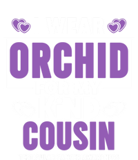 I Wear Orchid For My Cousin Meaningful Gift Testicular Cancer Awareness Gift Tie-Dye T-Shirt