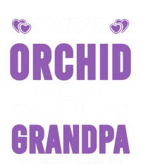 I Wear Orchid For My Grandpa Meaningful Gift Testicular Cancer Awareness Gift Softstyle Adult Sport Polo