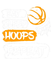 Eat Sleep Hoops Repeat Vintage Basketball Saying & Quote Tie-Dye T-Shirt