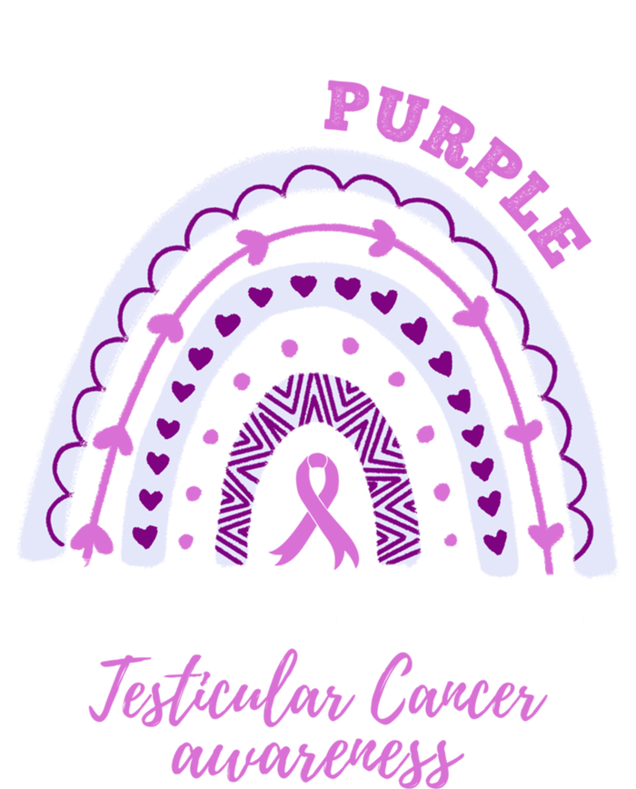 I Wear Purple For My Grandfather Testicular Cancer Awareness Gift T-Shirt