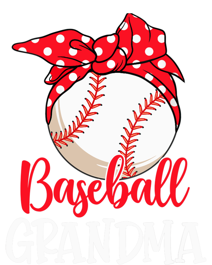 Wo Baseball Grandma Cute Mother's Day Funny Baseball Player V-Neck T-Shirt