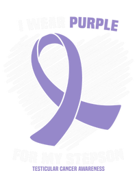 I Wear Purple For My Stepson Testicular Cancer Awareness Meaningful Gift Tall Long Sleeve T-Shirt