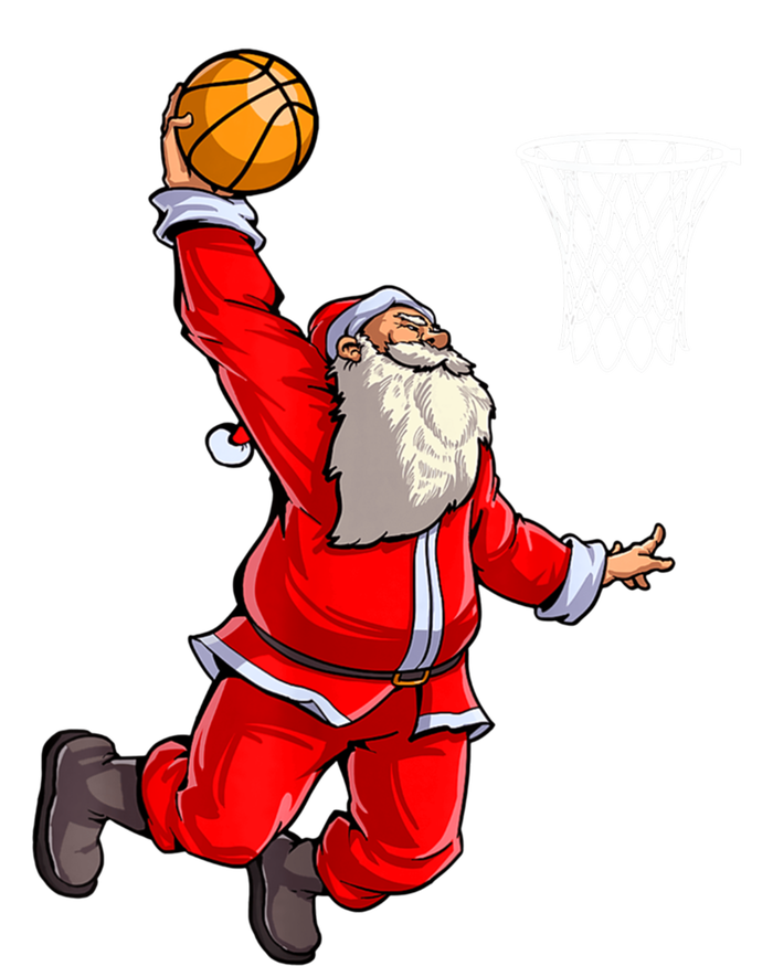 Merry Christmas Santa Basketball Player Funny Gift Slam Dunk Xmas Cool Gift T-Shirt