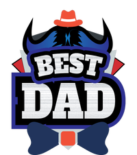 Best Dad Happy Fathers Day Crop Fleece Hoodie