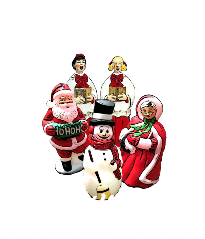 Ask Me About My Blow Mold Collection Christmas Funny Gift Women's V-Neck T-Shirt