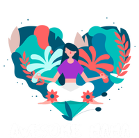 Awesome Mama Yoga Mom Gift Sustainable Knit Beanie