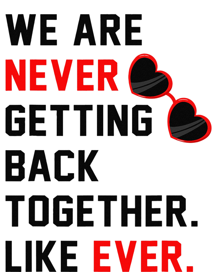 We Are Never Getting Back Together Like Ever Red Glasses Youth Performance Sprint T-Shirt