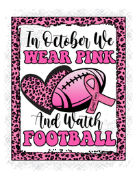 In October We Wear Pink Football Breast Cancer Awareness Funny Gift Ladies Essential Tank