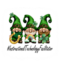 Instructional Technology Facilitator Gnomes St Patricks Day Gift T-Shirt