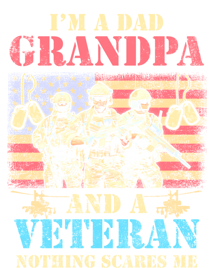 Im A Dad Grandpa Veterans Day Usa Flag Proud Soldier Cute Gift T-Shirt