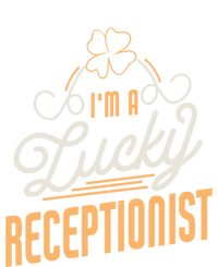 Im A Lucky Receptionist St Patricks Day Receptionist Gift Kids Hoodie