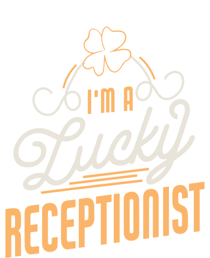 Im A Lucky Receptionist St Patricks Day Receptionist Gift Kids Hoodie