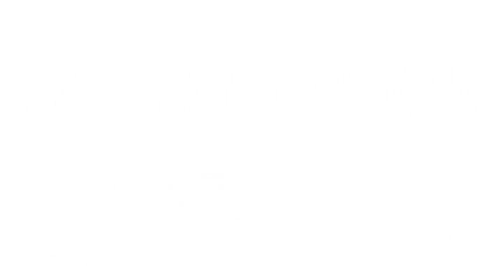 Im A Simple Tee Coffee Book Dog Gift T-Shirt