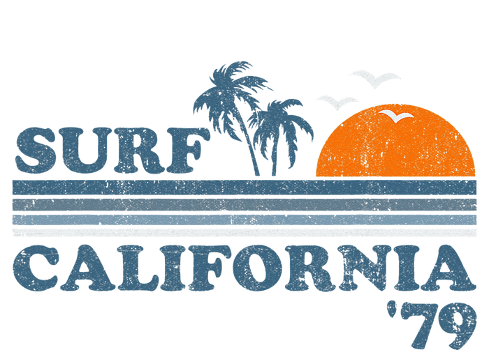 Vintage Surf California Beach Retro Sunset Surf 70's Gift Women's Pullover Hoodie