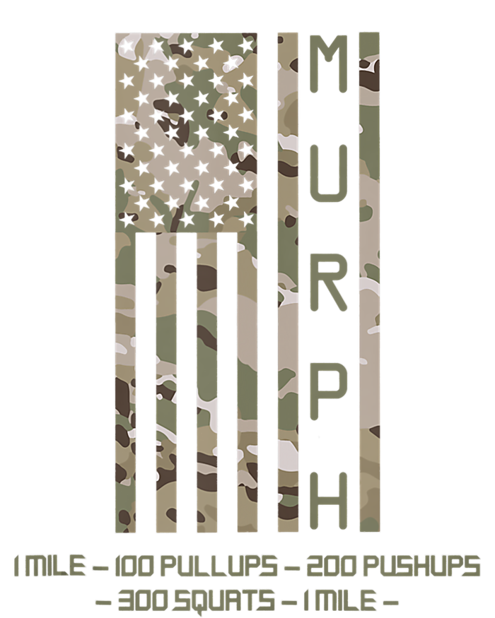 Murph Memorial Day Workout WOD Cam Multi Camo Flag Vertical Women’s Perfect Tri Rocker Tank