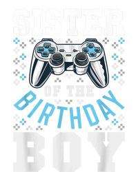 Sister Of The Birthday Boy Matching Video Gamer Birthday Women's Crop Top Tee