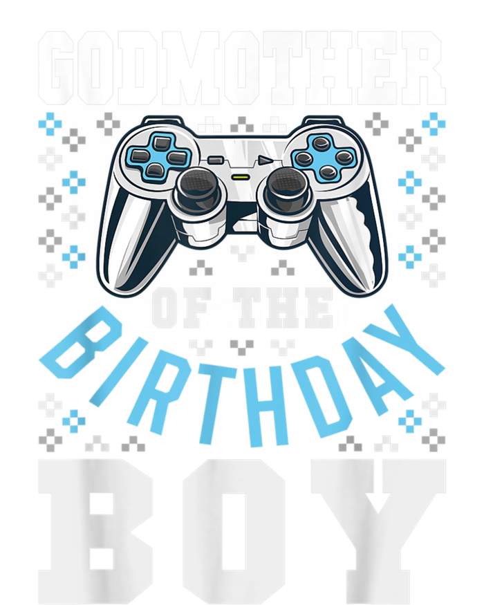 Godmother Of The Birthday Boy Matching Video Gamer Birthday Cooling Performance Long Sleeve Crew