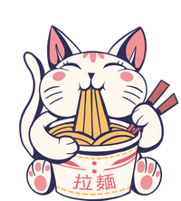 Ramen Cat Kawaii Anime Japanese Kawaii Neko T-Shirt