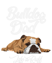 Funny English Bulldog Bulldog Dad Life Is Ruff Men's Origin Performance Pique Polo