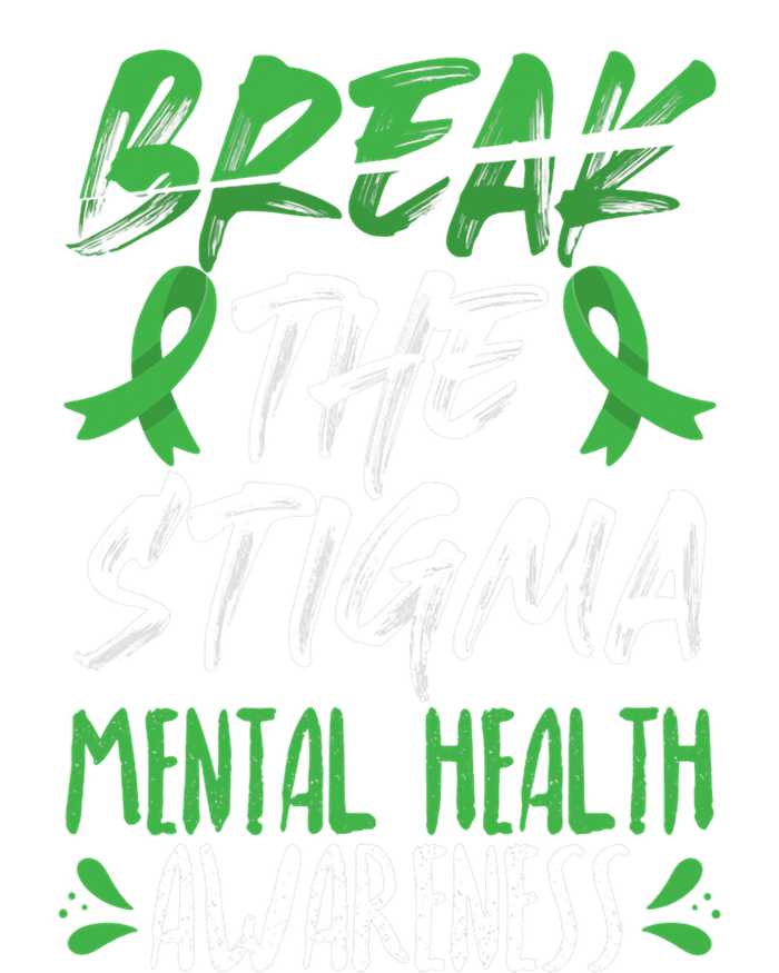 Break The Stigma Green Mental Health Awareness Tank Top