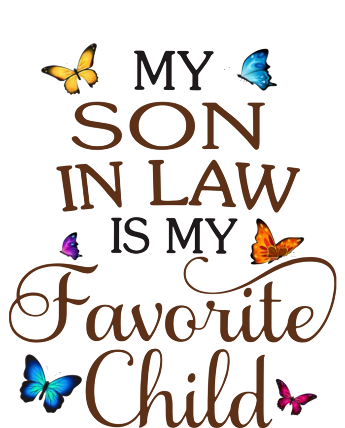 My SonInLaw Is My Favorite Child Butterfly Family Women's Crop Top Tee