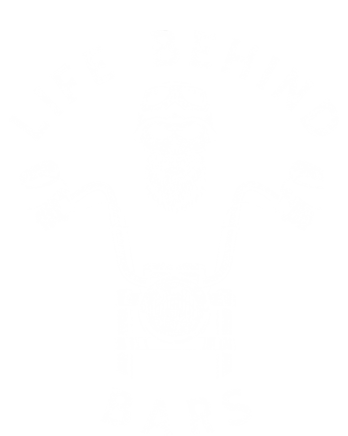 Life Behind Bars Funny Biker Skull Motorcycle Gift Valucap Bio-Washed Visor