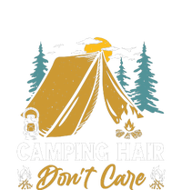 Funny Camp Hair Dont Care Gift Camping Outdoor Gift Women's Pullover Hoodie