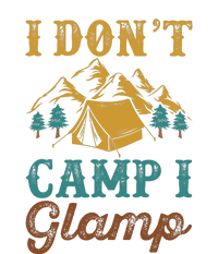 I Dont Camp I Glamp Wilderness Tent Camping Gift Women's Fleece Hoodie