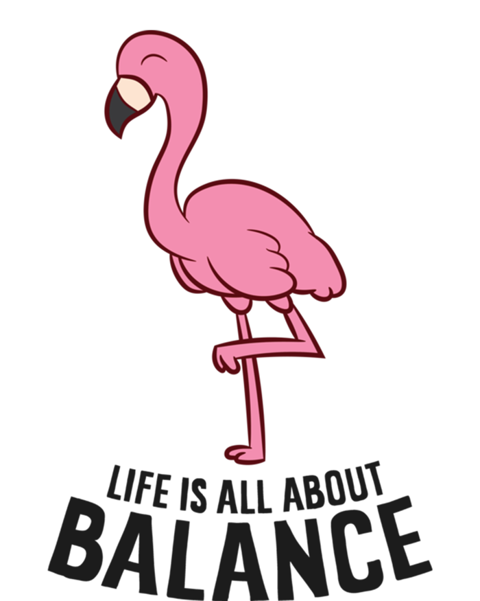 Life Is All About Balance Funny Flamingo Love Flamingos Great Gift Full-Length Apron With Pockets