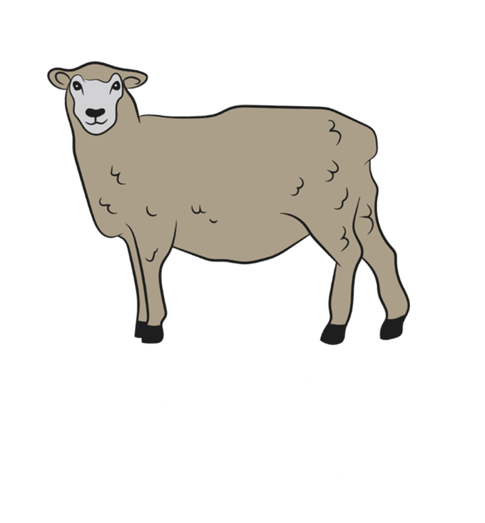 Life Is Better With A Lamb Cute Lamb Farmer Gift Sustainable Knit Beanie