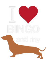 I Love Heart Bingo And My Weiner Dog Dachshund Funny Magnet