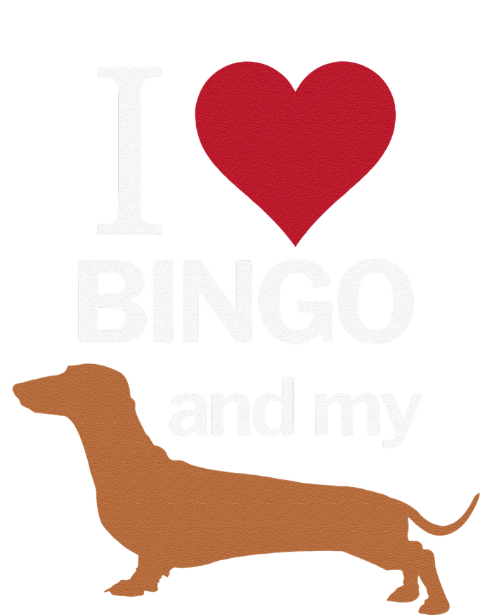 I Love Heart Bingo And My Weiner Dog Dachshund Funny Magnet