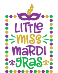 Little Miss Mardi Gras Cute Gift Cute Mardi Gras Gift Funny Gift Ceramic Bell Ornament