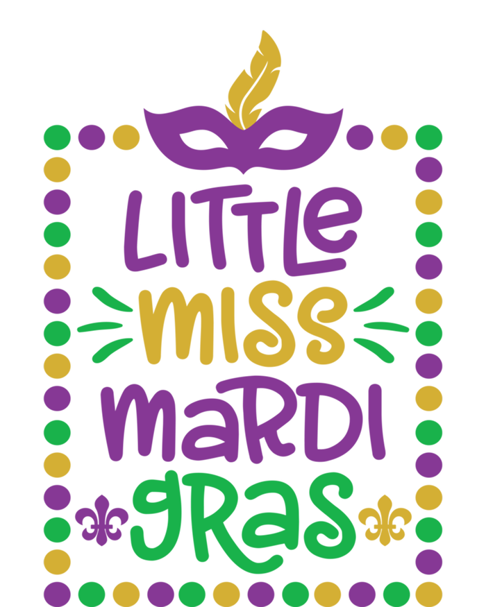 Little Miss Mardi Gras Cute Gift Cute Mardi Gras Gift Funny Gift Ceramic Bell Ornament