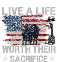 Live A Life Worth Their Sacrifice Gift Veterans Day Gift T-Shirt