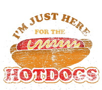 Im Just Here For The Hot Dogs Funny Foodie Weiner Hot Dog T-Shirt