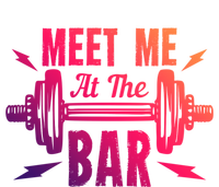 Meet Me At The Bar Funny Gym Sport Fitness Quote Pun Cool Gift Ladies Essential Flowy Tank