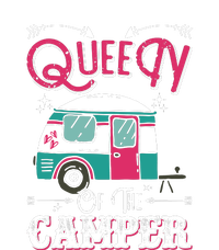 Women Queen Of The Camper Funny Camping Outdoor RV Full-Length Apron With Pockets