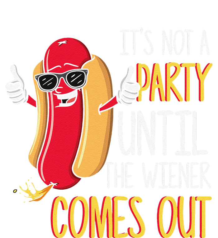 Its Not A Party Until The Wiener Comes Out Funny Hot Dog Softstyle Adult Sport Polo