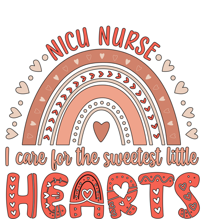 Nicu Nurse Valentine Rainbow Nicu Nursing Valentines Day Gift T-Shirt