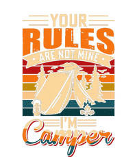 Vintage Your Rules Are Not Mine Im Camper Wilderness Camping Lover Zip Tote Bag