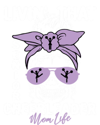 Livin That Senior Cheerleader Mom Life Skeleton Cheerlead Funny Gift Kids Long Sleeve Shirt