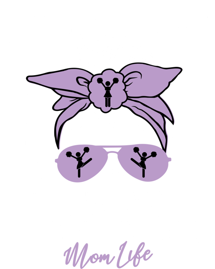 Livin That Senior Cheerleader Mom Life Skeleton Cheerlead Funny Gift Kids Long Sleeve Shirt